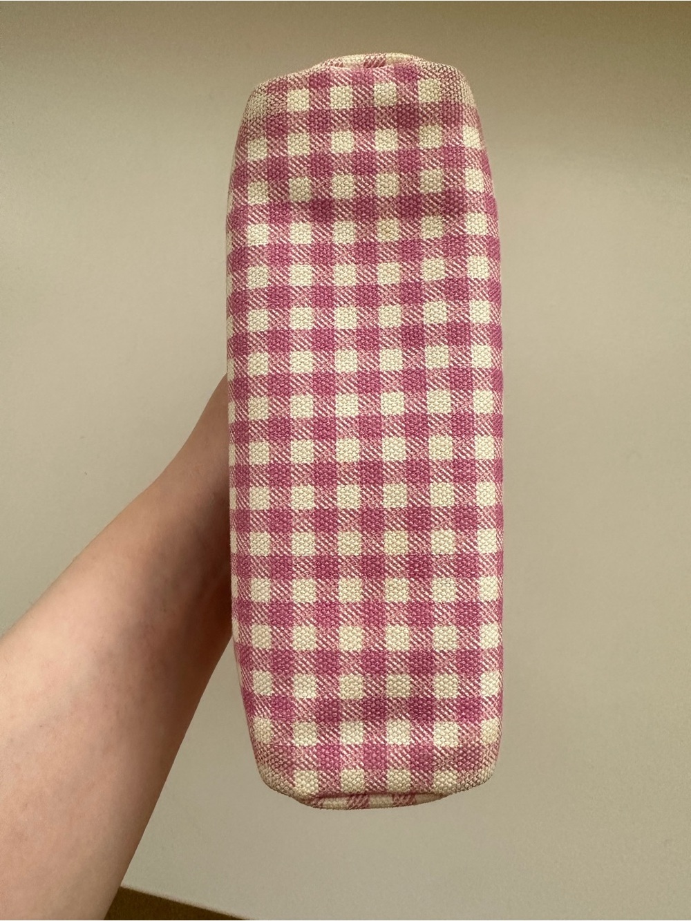 Prada Pink and White Gingham Cosmetic & Travel Pouch - Picture 10 of 14